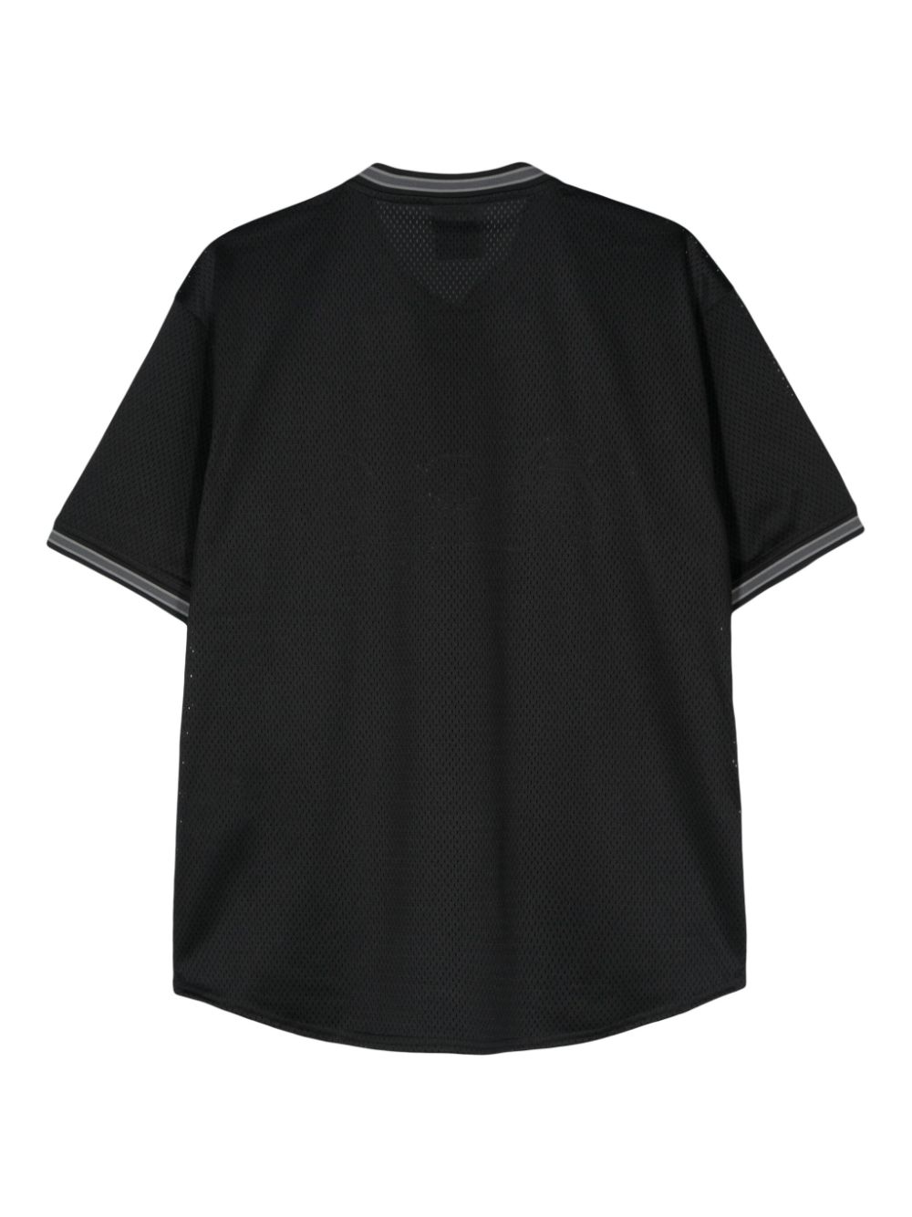 Huf Halftime Henley appliqué-artwork T-shirt - Zwart