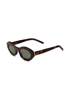 Saint Laurent Eyewear SL M136 zonnebril met ovaal montuur - Bruin