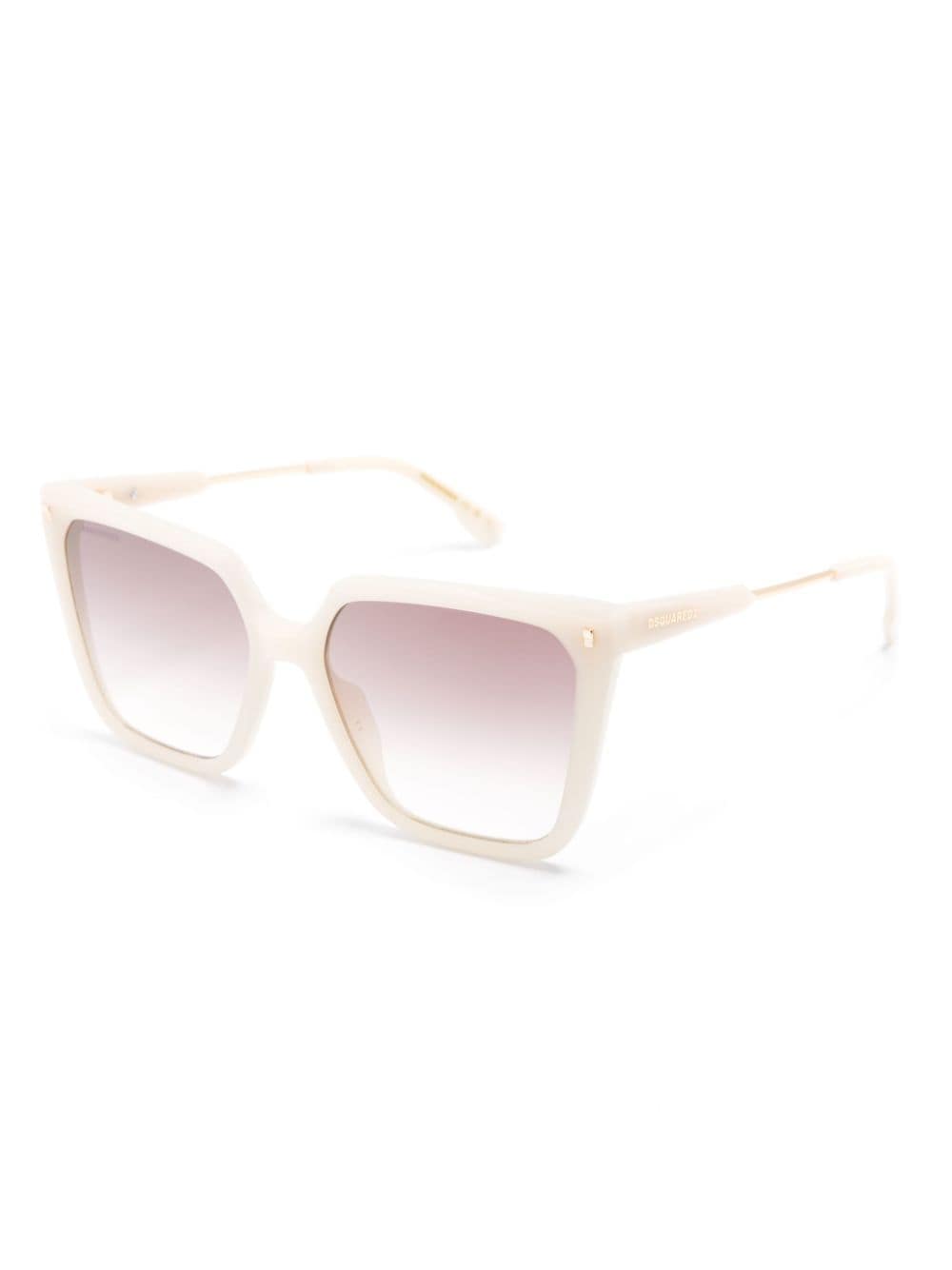 Dsquared2 Eyewear logo-print cat-eye sunglasses - Beige