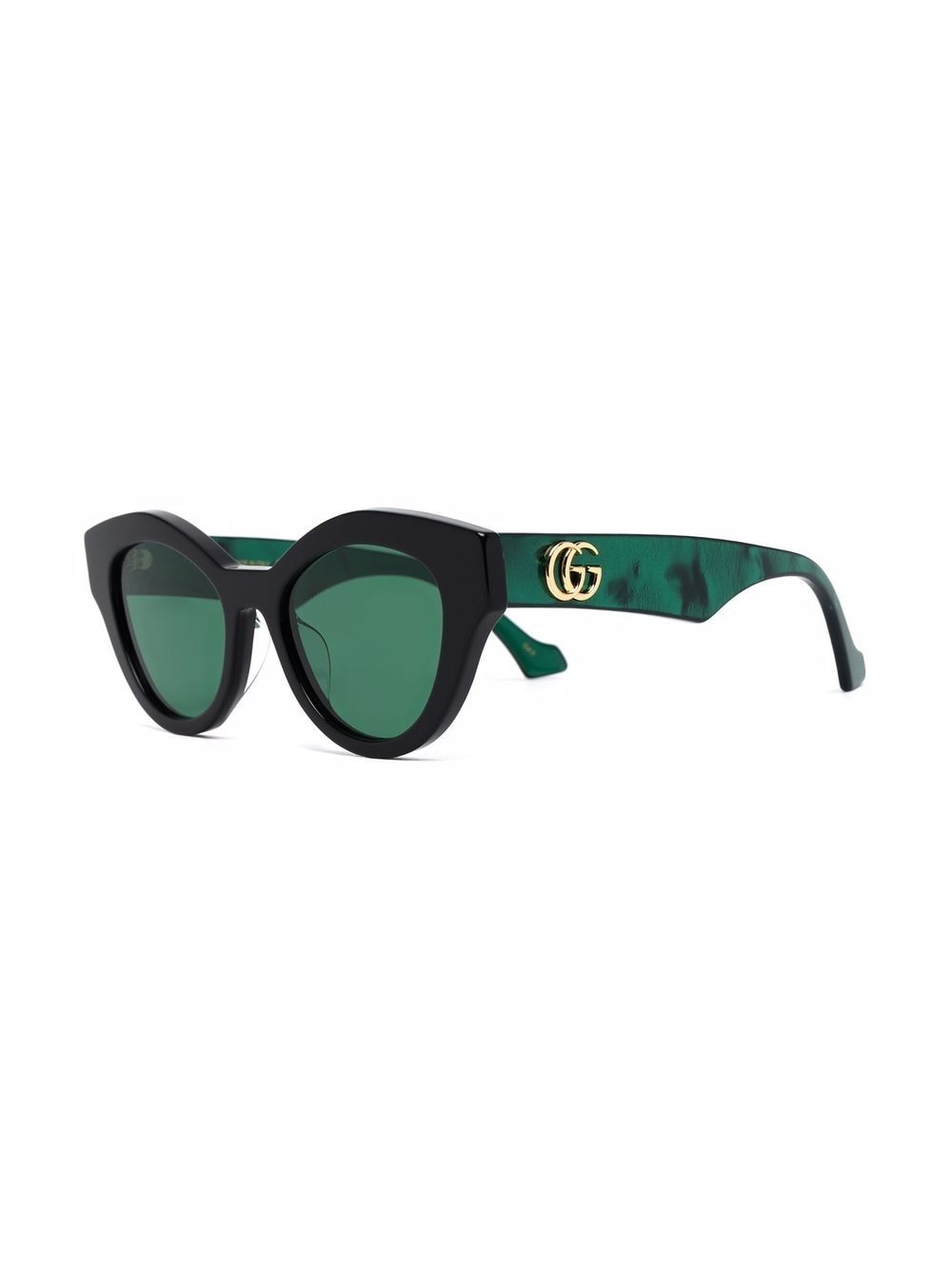 Gucci Eyewear Zonnebril met kattenoog montuur - Groen