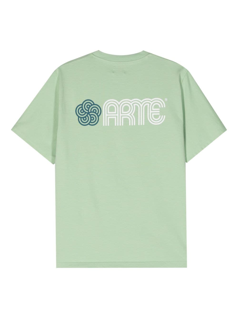 ARTE Katoenen T-shirt met logoprint - Groen