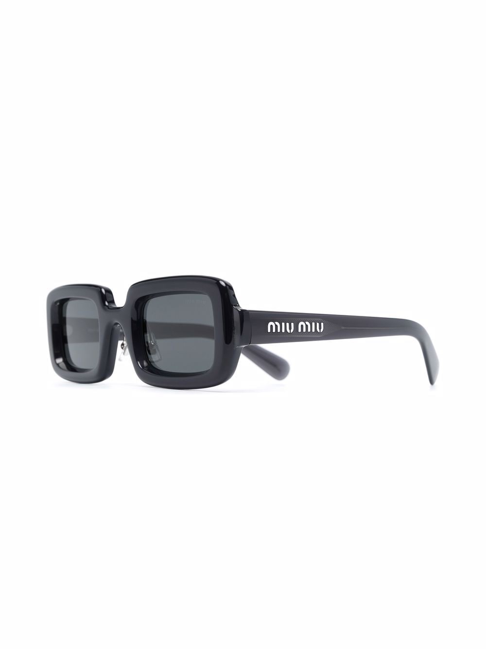 Miu Miu Eyewear Zonnebril met vierkant montuur - Zwart