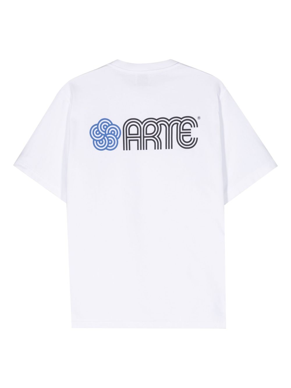 ARTE Katoenen T-shirt met bloemenprint - Wit