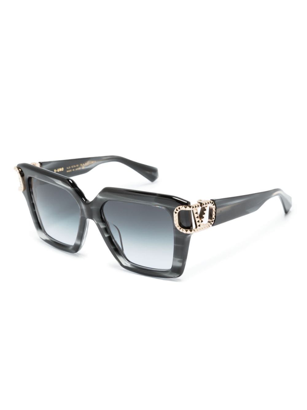 Valentino Eyewear VLogo Signature zonnebril met vierkant montuur - Zwart