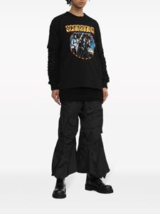 Junya Watanabe MAN Katoenen T-shirt met grafische print - Zwart