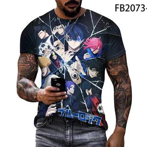 Personalized Printed Anime Blue Lock T-shirt Harajuku Mode Print T-shirts Mannen Zomer Korte Mouw Streetwear Tees Grappige Tops Kleding