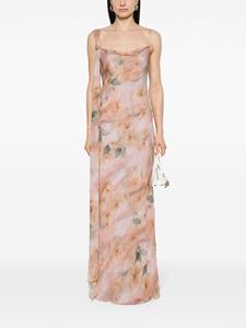 Blumarine floral-print maxi dress - Roze