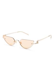 Gucci Eyewear Zonnebril met cat-eye montuur - Goud