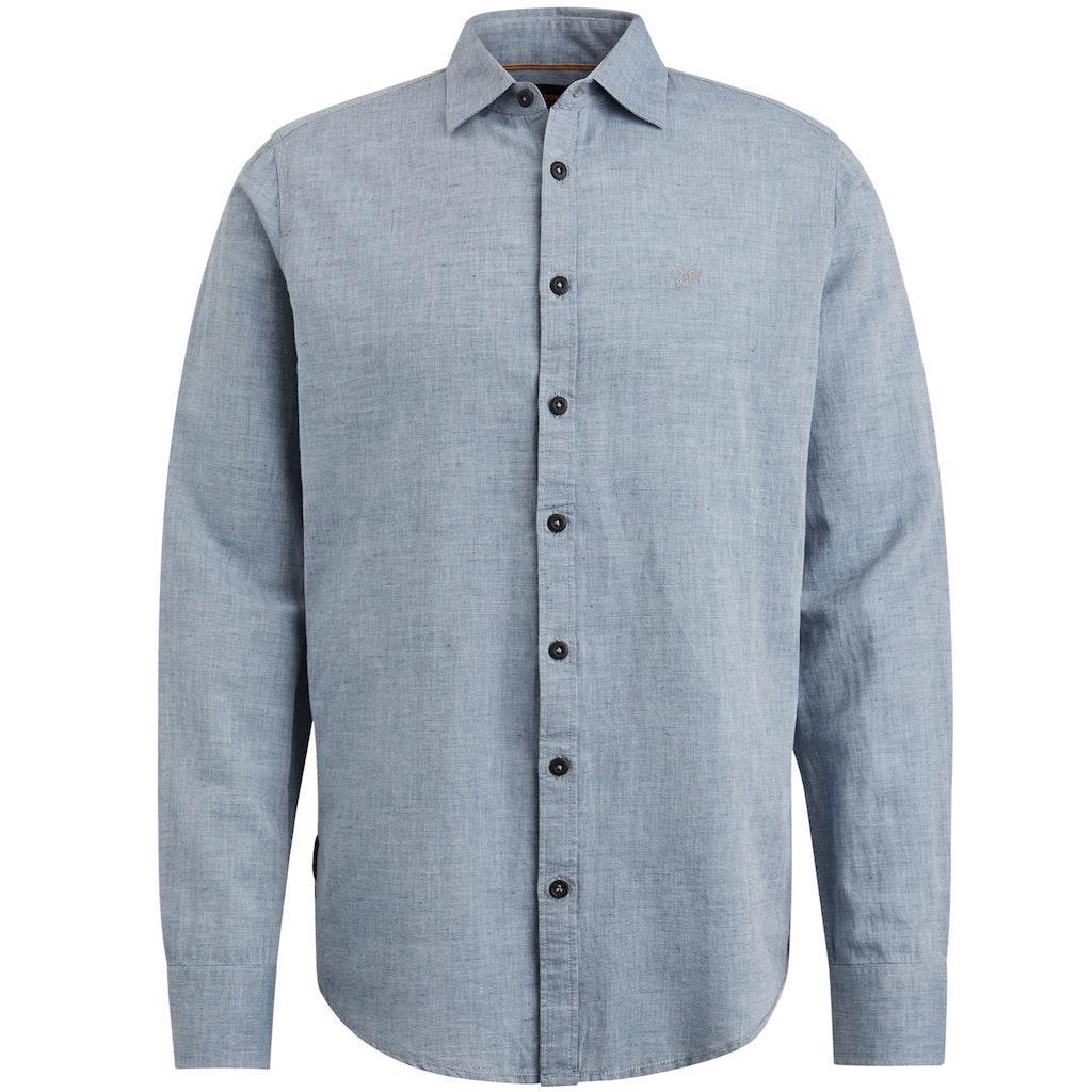 PME Legend Male Overhemden Long Sleeve Shirt Ctn/linen