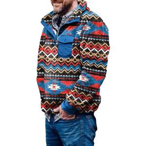 SMAP (SU)Men's Fashion Casual Flannel Fleece Buttoned Pocket Comfort Sweatshirt