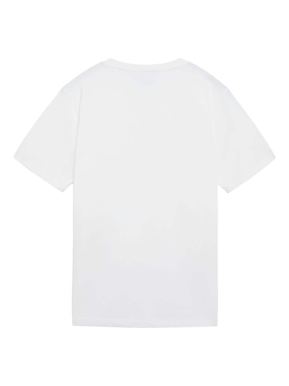 SPORT b. by agnès b. logo-flocked cotton T-shirt - Wit