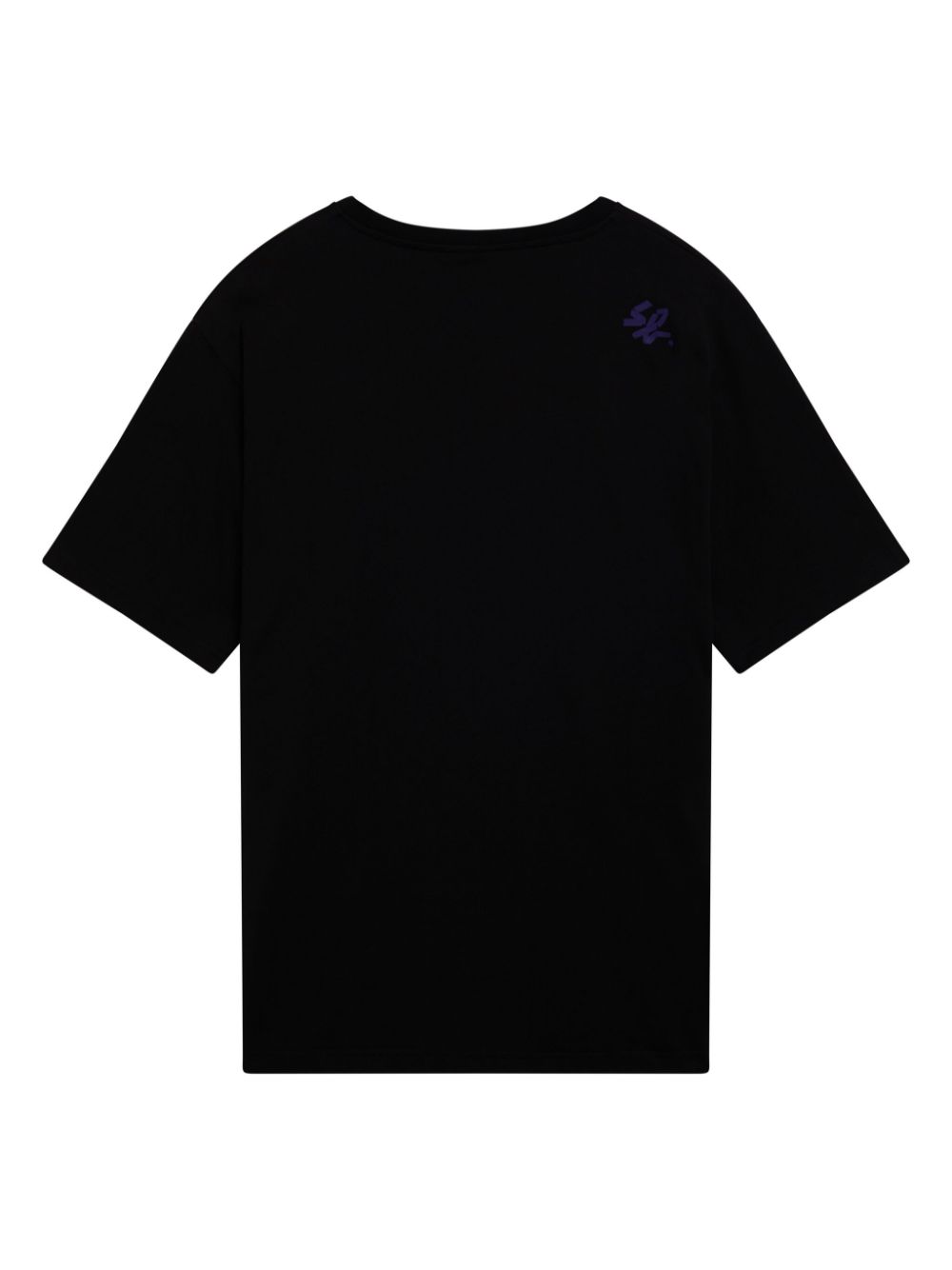 SPORT b. by agnès b. logo-tape cotton T-shirt - Zwart