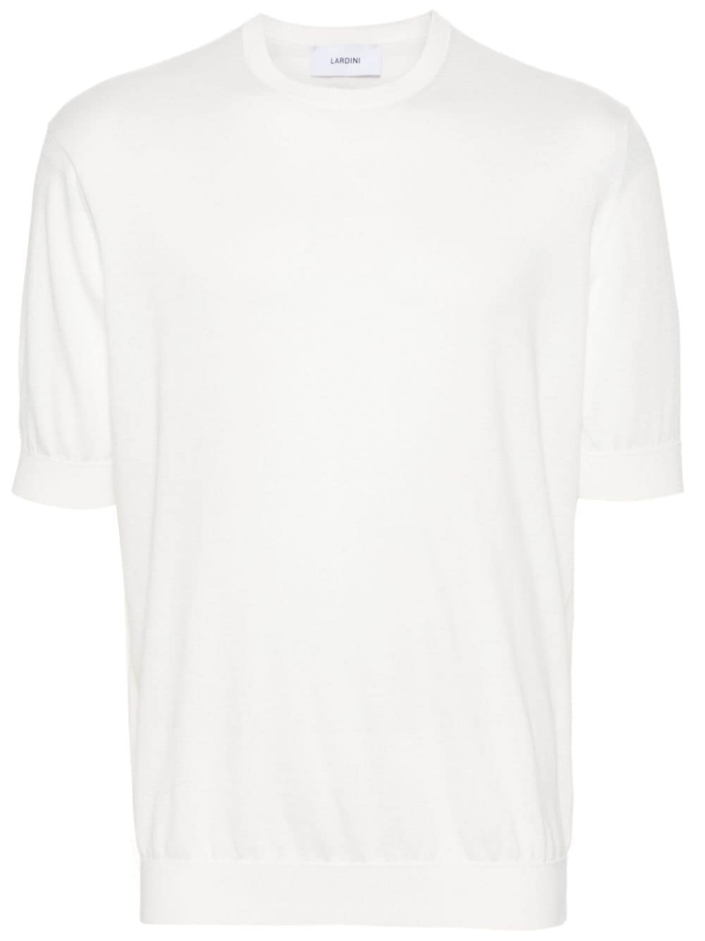 Lardini Gebreid T-shirt - Beige
