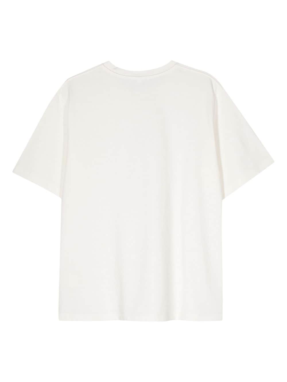 Lardini T-shirt met logoprint - Wit