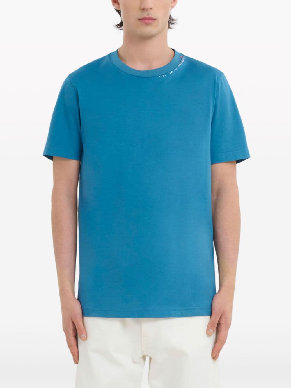 Marni T-shirt met bloemenprint - Blauw