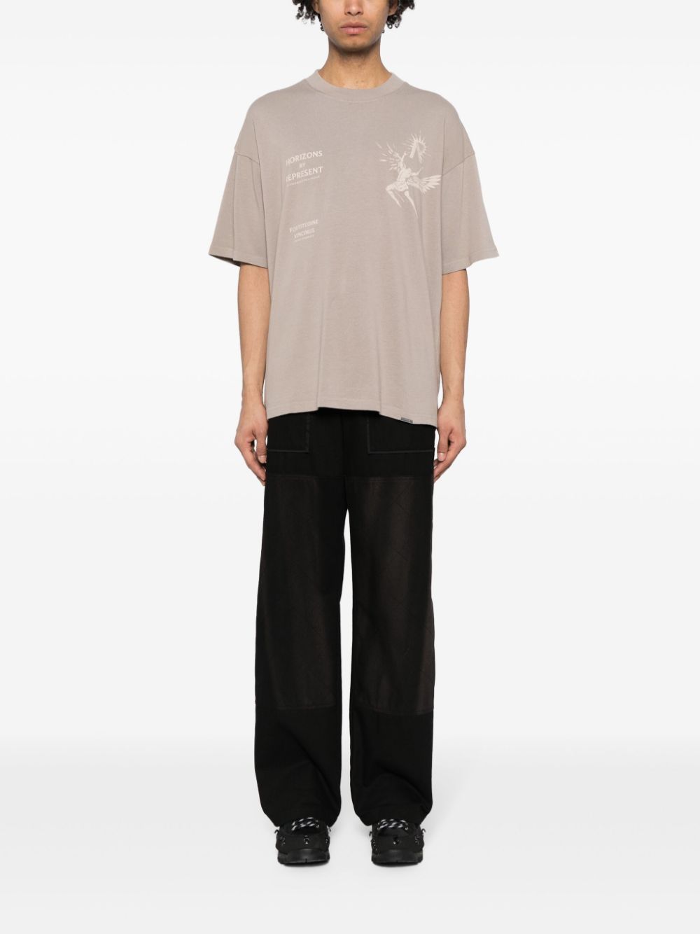 Represent Icarus cotton T-shirt - Beige
