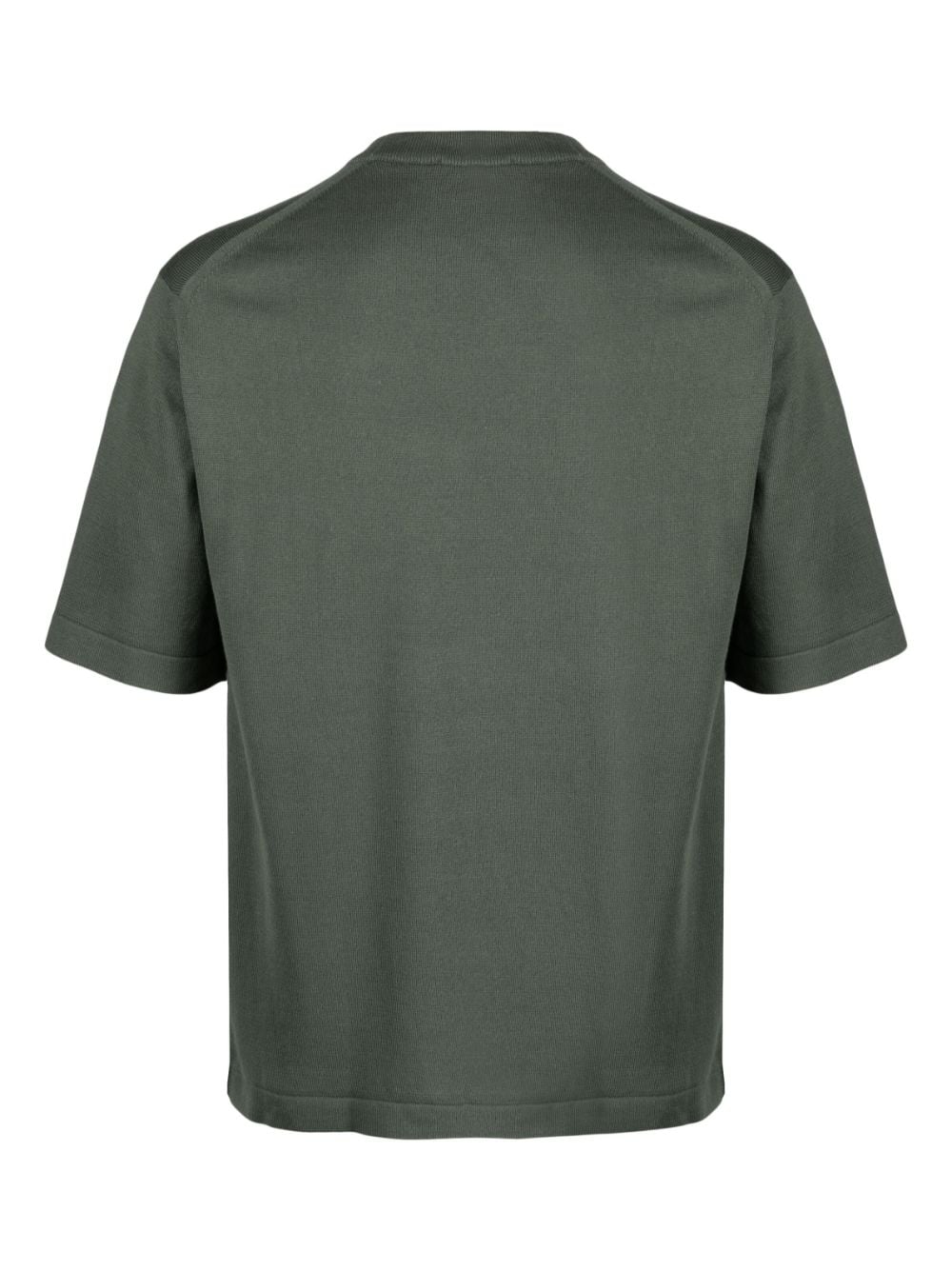 John Smedley Katoenen T-shirt - Groen