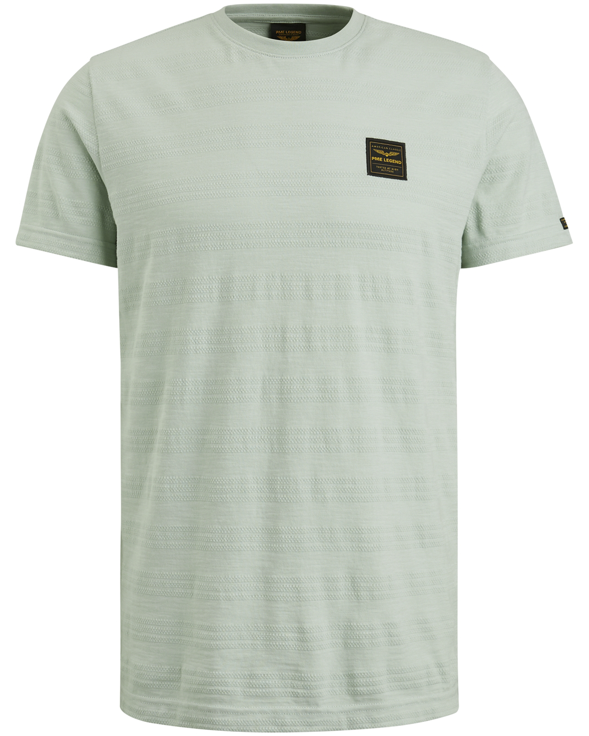PME Legend T-Shirt Jacquard Hellgrün