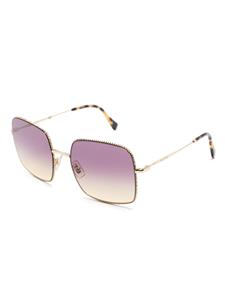 Miu Miu Eyewear Zonnebril met vierkant montuur - Goud