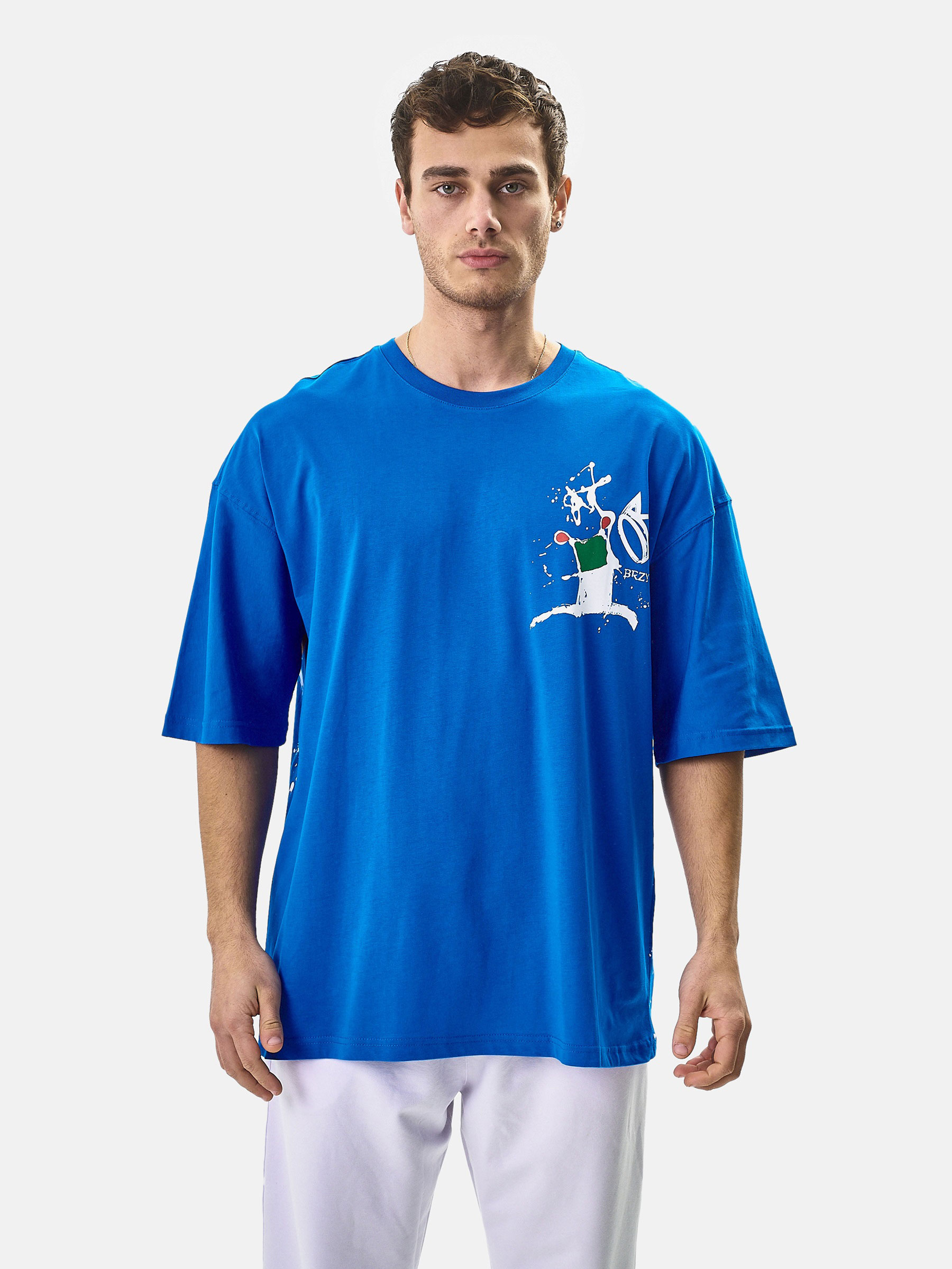 WAM Denim Brodie Royal blue T-Shirt -