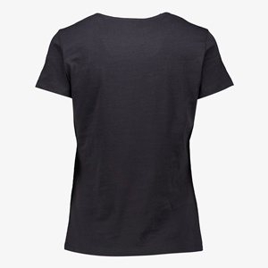 TwoDay dames T-shirt met dessin zwart