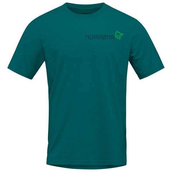 Norrøna  /29 Cotton Duotone - T-shirt, blauw