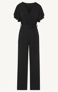 The Musthaves Jumpsuit Dames Smocked Black