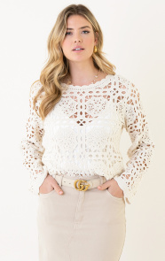 The Musthaves Crochet Long Sleeve Cotton