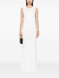 Elisabetta Franchi Maxi-jurk met logoplakkaat - Wit