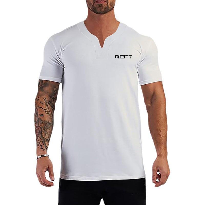Muscleguys katoenen T-shirt met korte mouwen herenmode casual sport zomerkleding halve mouw