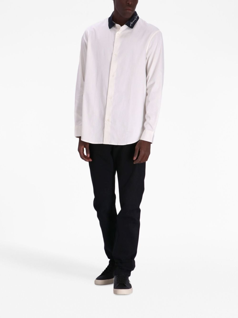 Armani Exchange Katoenen overhemd - Wit