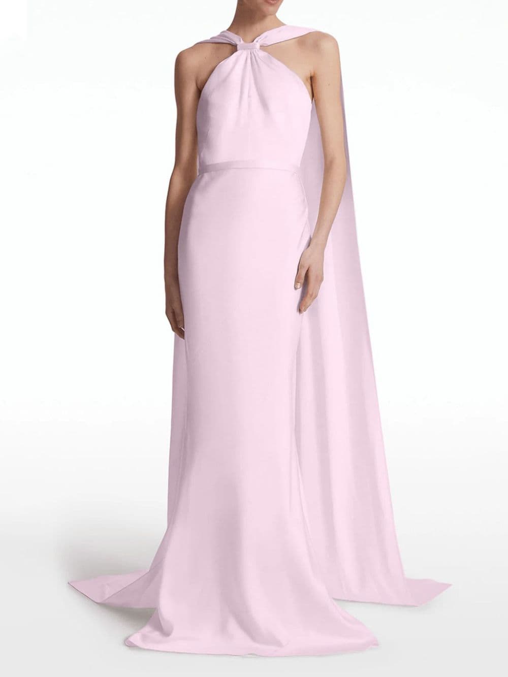 Safiyaa Lilien cape gown - Roze