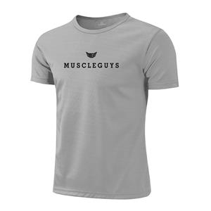 Muscle Guys Outdoor sneldrogend hardloop-T-shirt heren zomertop zweetabsorberend en ademend fitness korte mouw