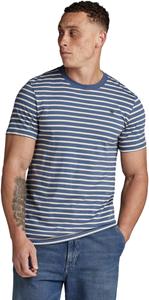 G-Star Stripe slim r tee whitebait indigo stripe