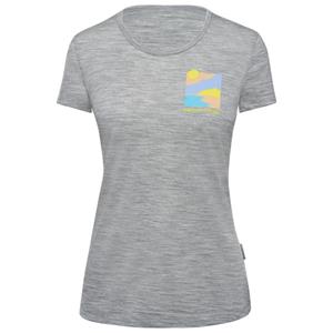 Thermowave  Women's Merino Cooler Trulite T-Shirt Beach Please - Merinoshirt, grijs