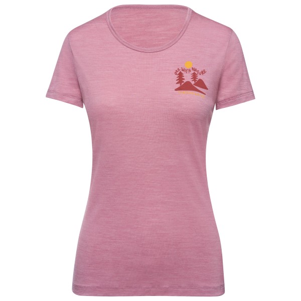 Thermowave  Women's Merino Cooler Trulite T-Shirt Nature - Merinoshirt, roze