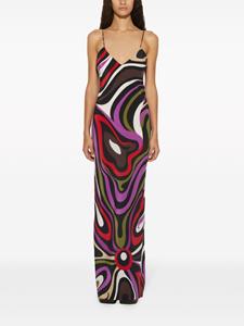 PUCCI Marmo-print silk maxi dress - Roze