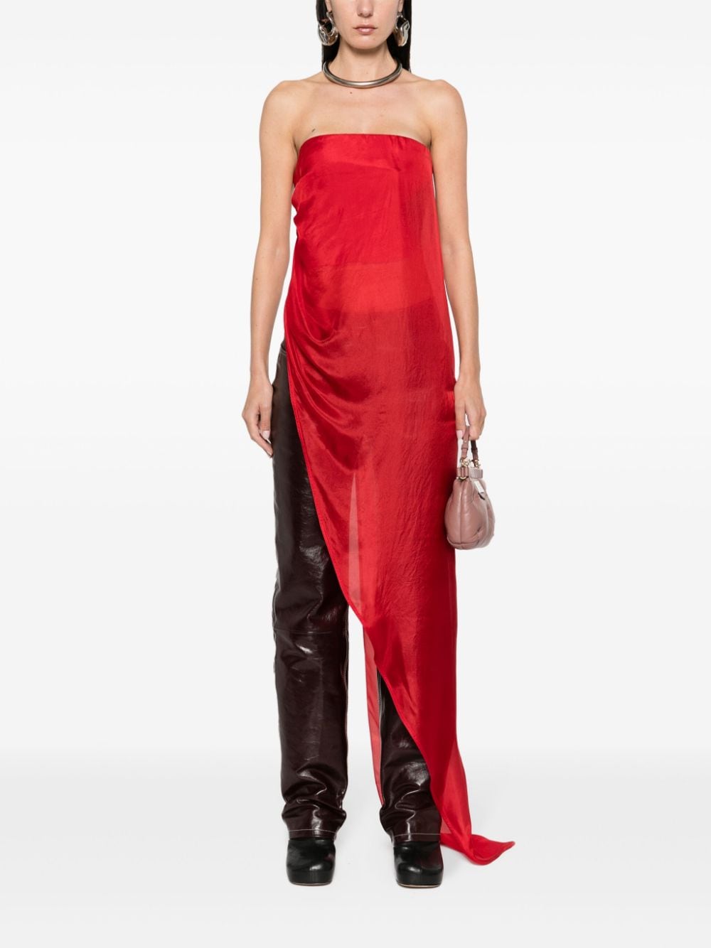 Rick Owens Strapless top - Rood