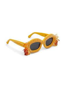 Marni x Retrosuperfuture zonnebril met vierkant montuur - Geel