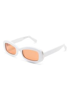 Gcds GD0027 oval-frame sunglasses - Wit