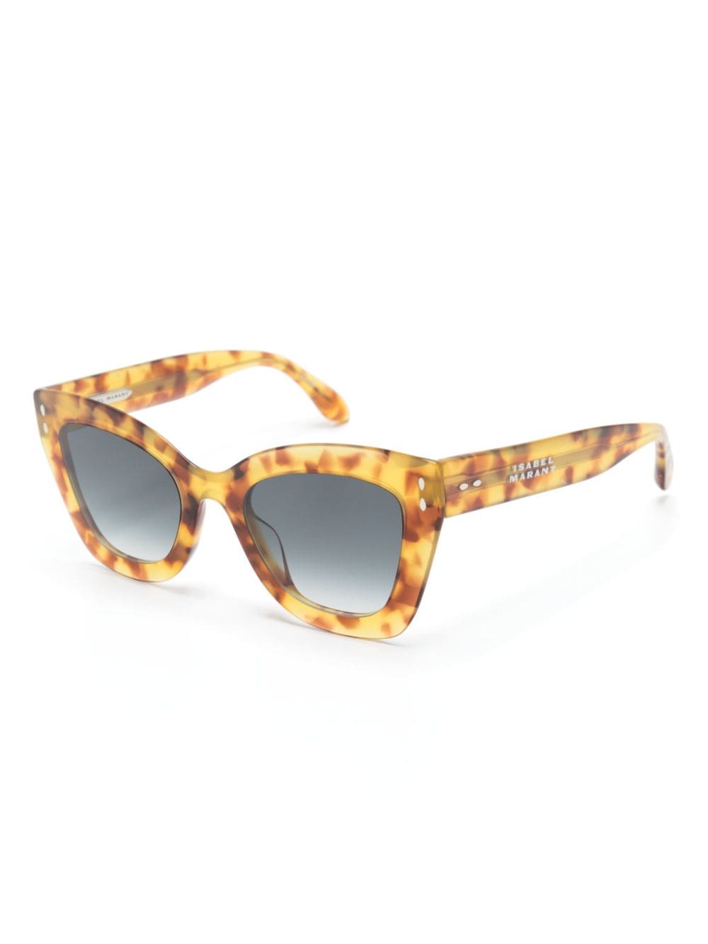 Isabel Marant Eyewear tortoiseshell butterfly-frame sunglasses - Geel