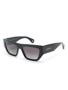 Lanvin geometric-frame sunglasses - Zwart