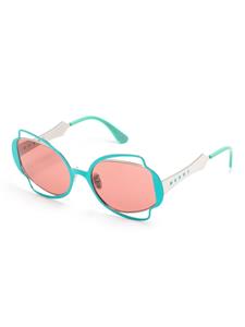 Marni Eyewear WE3 zonnebril met vlindermontuur - Groen