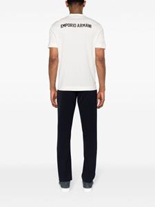 Emporio Armani T-shirt met logoprint - Beige