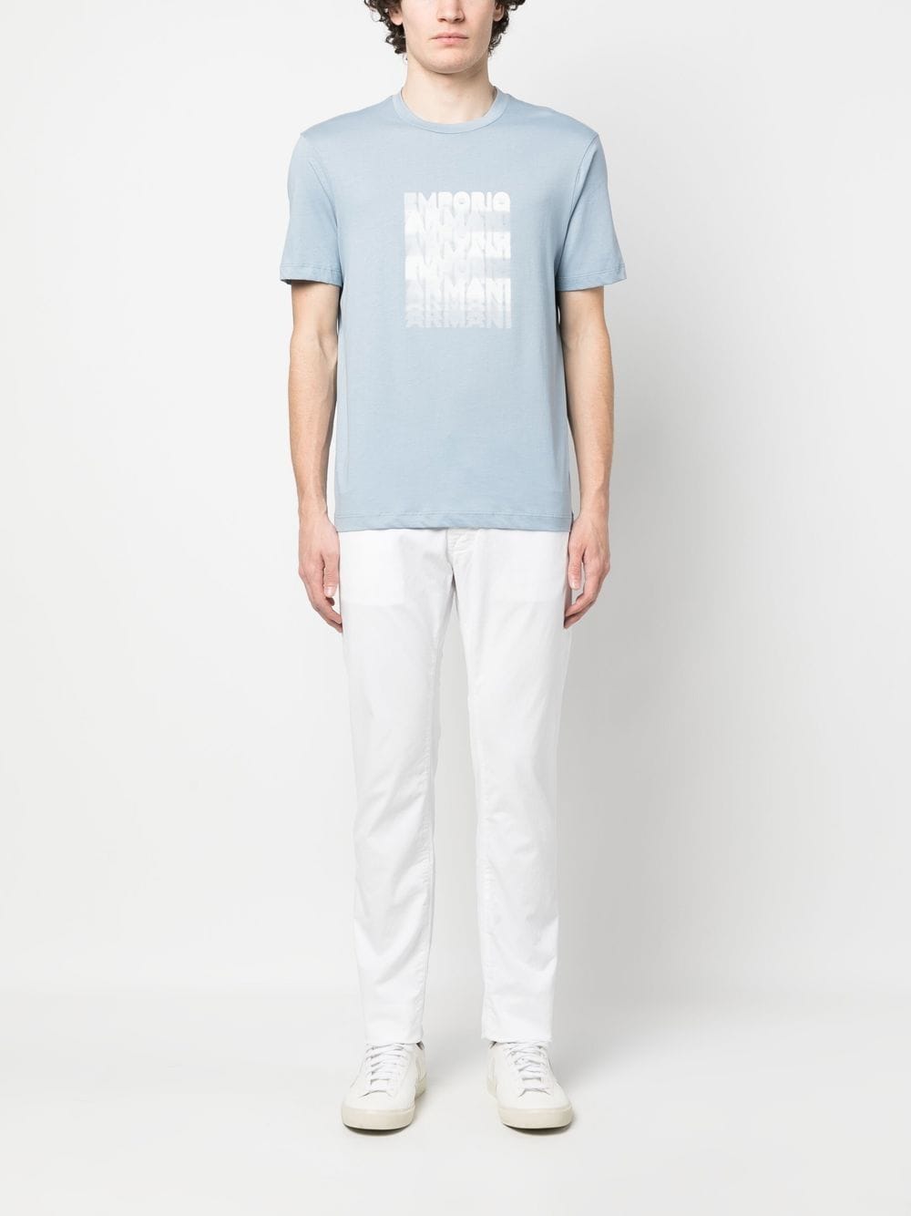 Emporio Armani T-shirt met print - Blauw