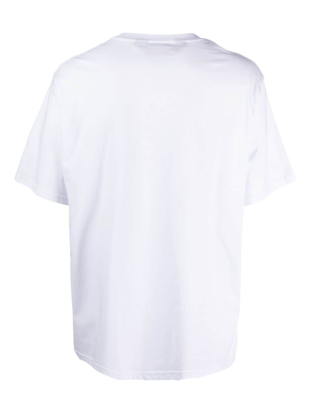 Just Cavalli T-shirt met logoprint - Wit