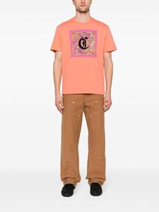 Just Cavalli T-shirt met monogram - Oranje