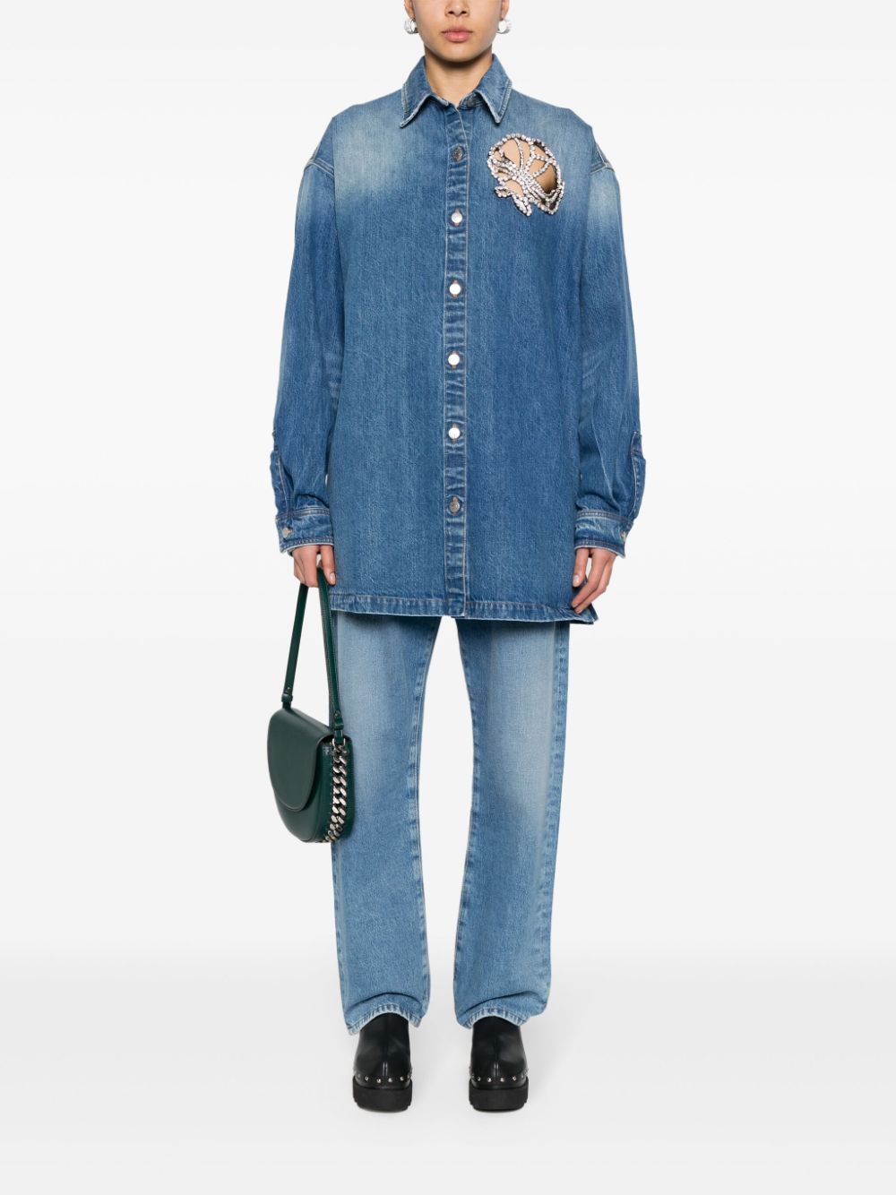 Stella McCartney Denim blouse - Blauw