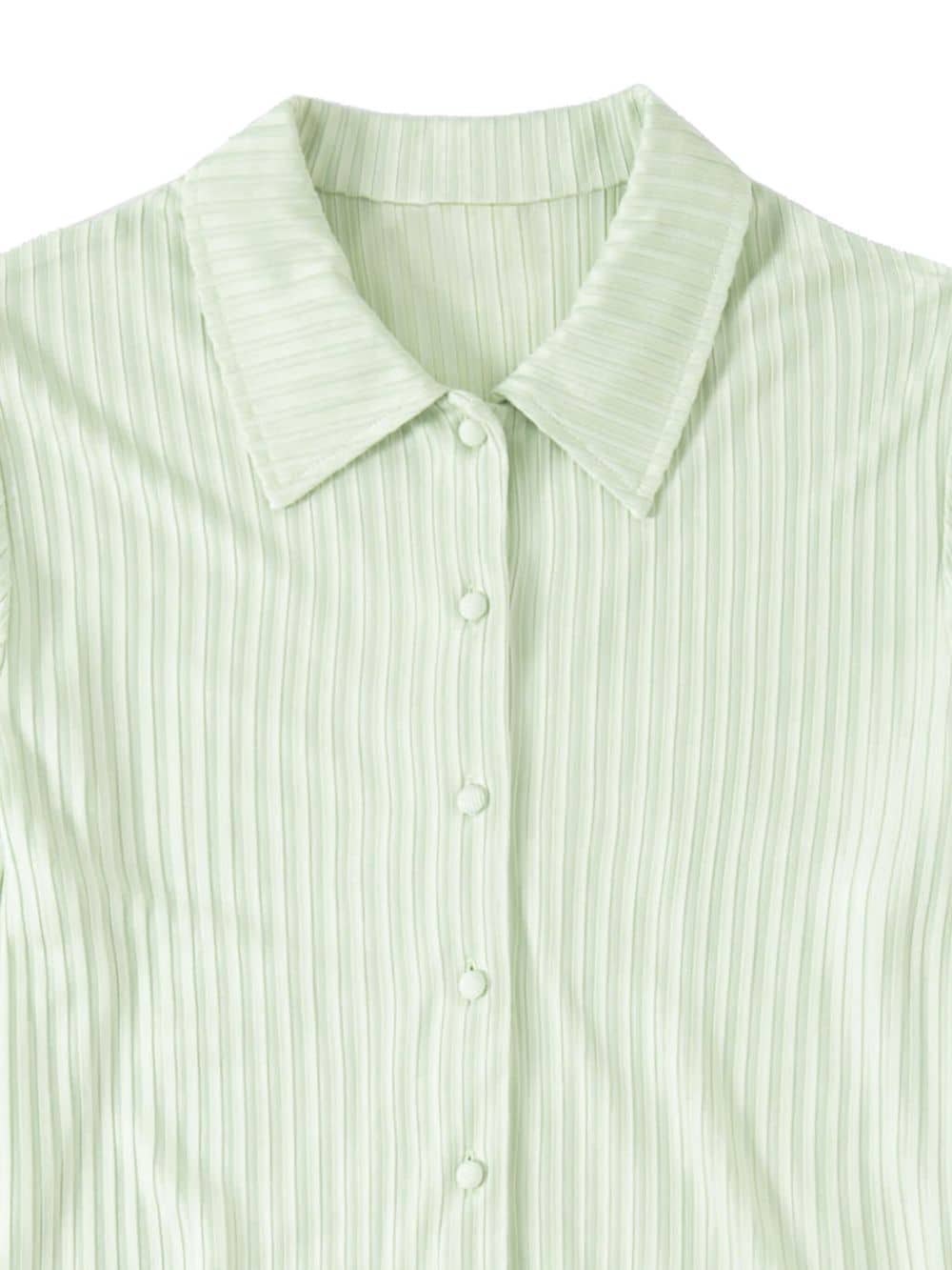 Closed Geribbeld blouse - Groen