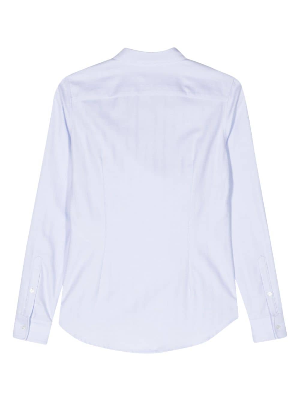Elisabetta Franchi Overhemd met geborduurd logo - Blauw
